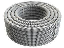 Mts Tub coarrugat Lliure Halògens 16mm gris