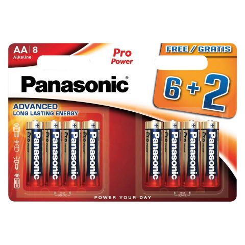 Blister 8 piles LR6 Panasonic  OFERTA